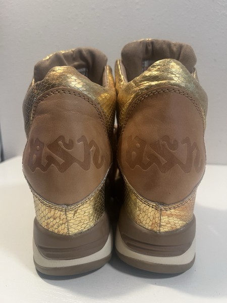 Ash Limited Sneakers 40 Heels Wedges Hi-Top High Heel Gold Basketball Celebrity