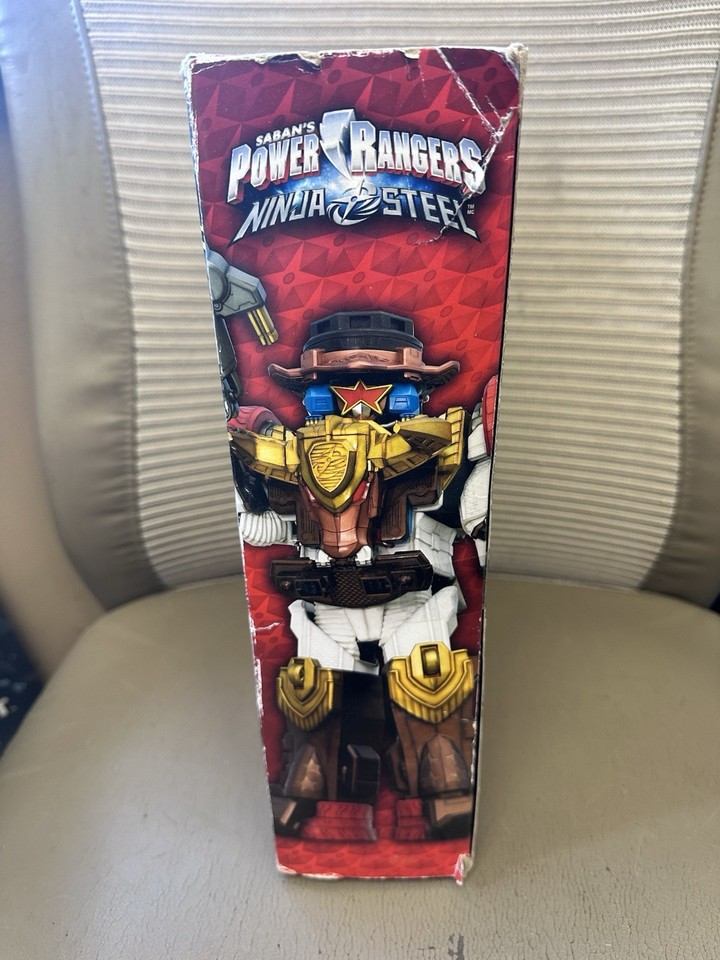 Figurine Power Rangers Ninja Steel - Megazord Bull Rider Bison King BANDAI - Occasion Bon état