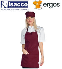 Isacco GREMBIULE BROOKLYN Donna Oporto Cameriera Cucina Cuoca Alimentari Bar