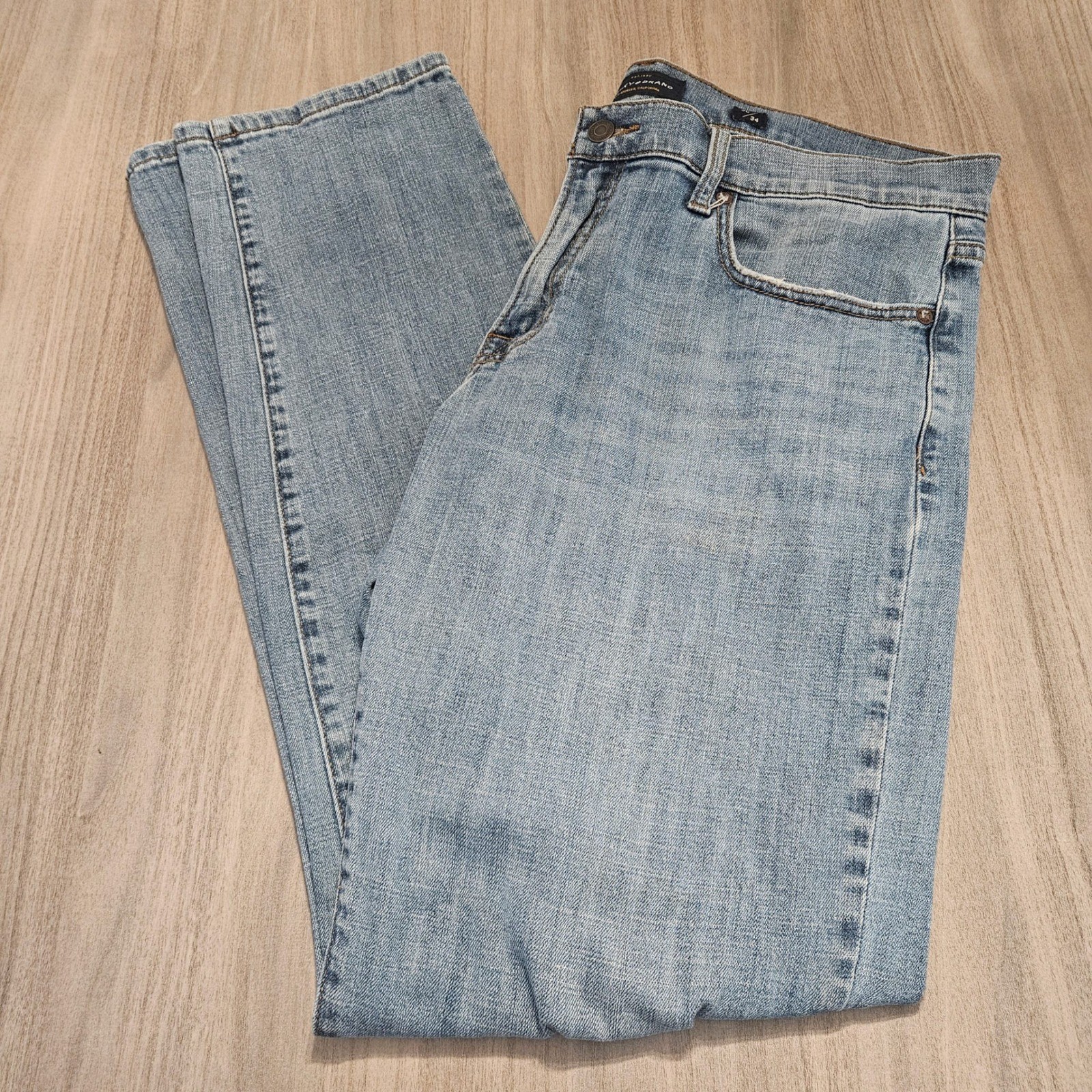 Light Wash 36/34 Blue Denim Pants