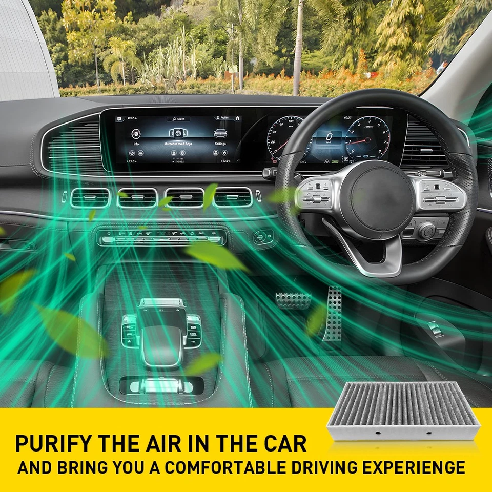 2 воздушных фильтра с активированным углем для Mercedes-Benz GL450 GL550 ML250 ML550 - Изображение 2 из 4