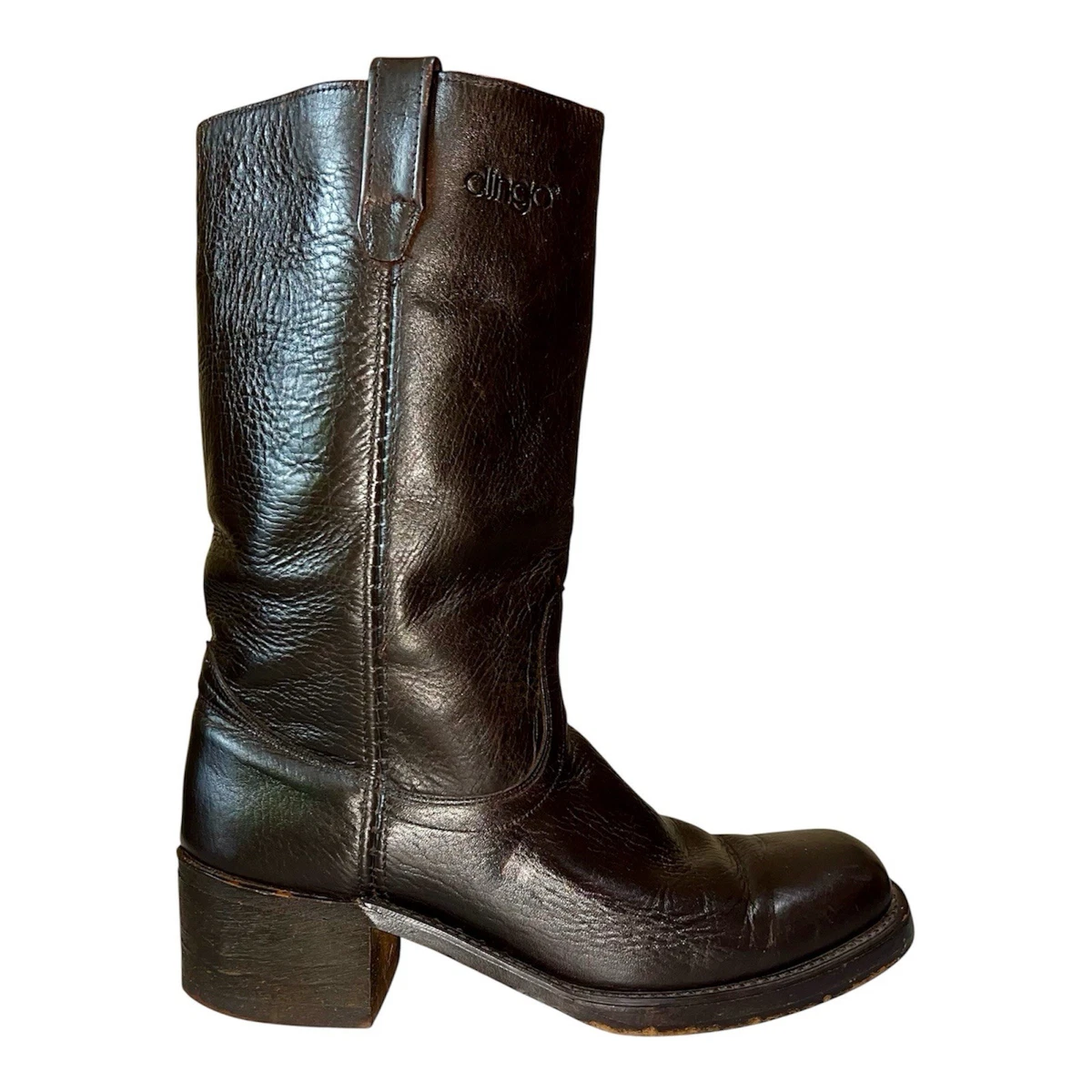 Walkover Vintage Brand, Leather Ankle Boot, made in the USA Black, Men\'s size 9 Vintage Boots US Size 9.5 for Men for sale | eBay main image 3