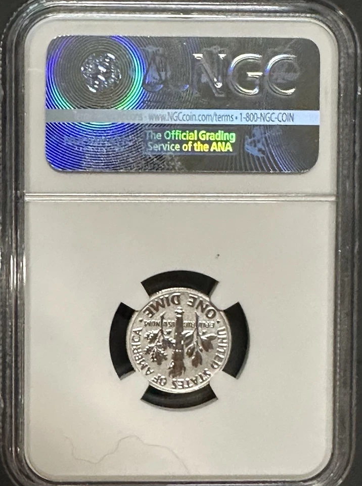 2015 Roosevelt Reverse Proof Silver Dime NGC PF69 March of Dimes Label - Unique - Image 2 of 4