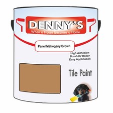 Dennys Tile Bathroom Tile Paint - Panel Mahogany Brown