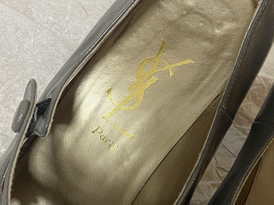 Autentiche decolte Yves Saint Laurent a punta colore nero taglia 36 5 donna