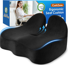 Ergonomic Memory Foam Seat Cushion Office Chair Car Seat Back Support Pad