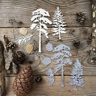 Pine Tree Dies for Card Making Merry Christmas Die Cuts Metal Cutting Dies... 