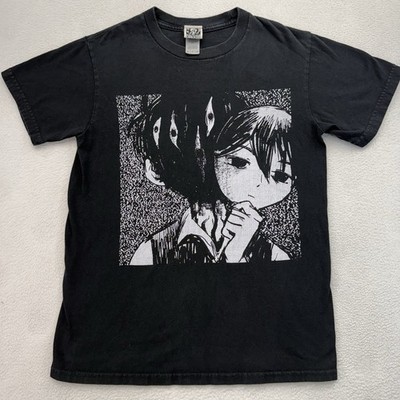 Omocat Omori Psychological Horror RPG Gaming Black Anime T-Shirt Size Small