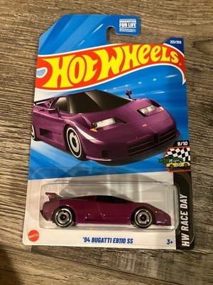 Hot Wheels HW Race Day '94 Bugatti EB110 SS 1:64 Diecast Purple, Unopened