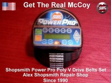 BRAND NEW POLY V DRIVE BELT SET FOR SHOPSMITH MARK 7 POWER PRO, 3X Stronger 