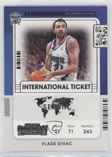 2021-22 Panini Contenders International Ticket Vlade Divac #14 HOF 0i2d