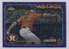 2024 Topps Chrome Purple Speckle Refractor /299 Josh Hader #162 15sd