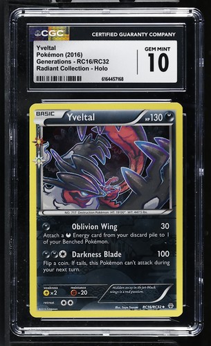 Yveltal graded CGC 10 for sale on eBay