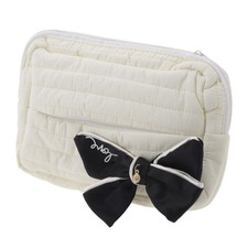 Car Tissue Holder Box Organizer Black Bow Rhinestones Knitted White 1 PCS
