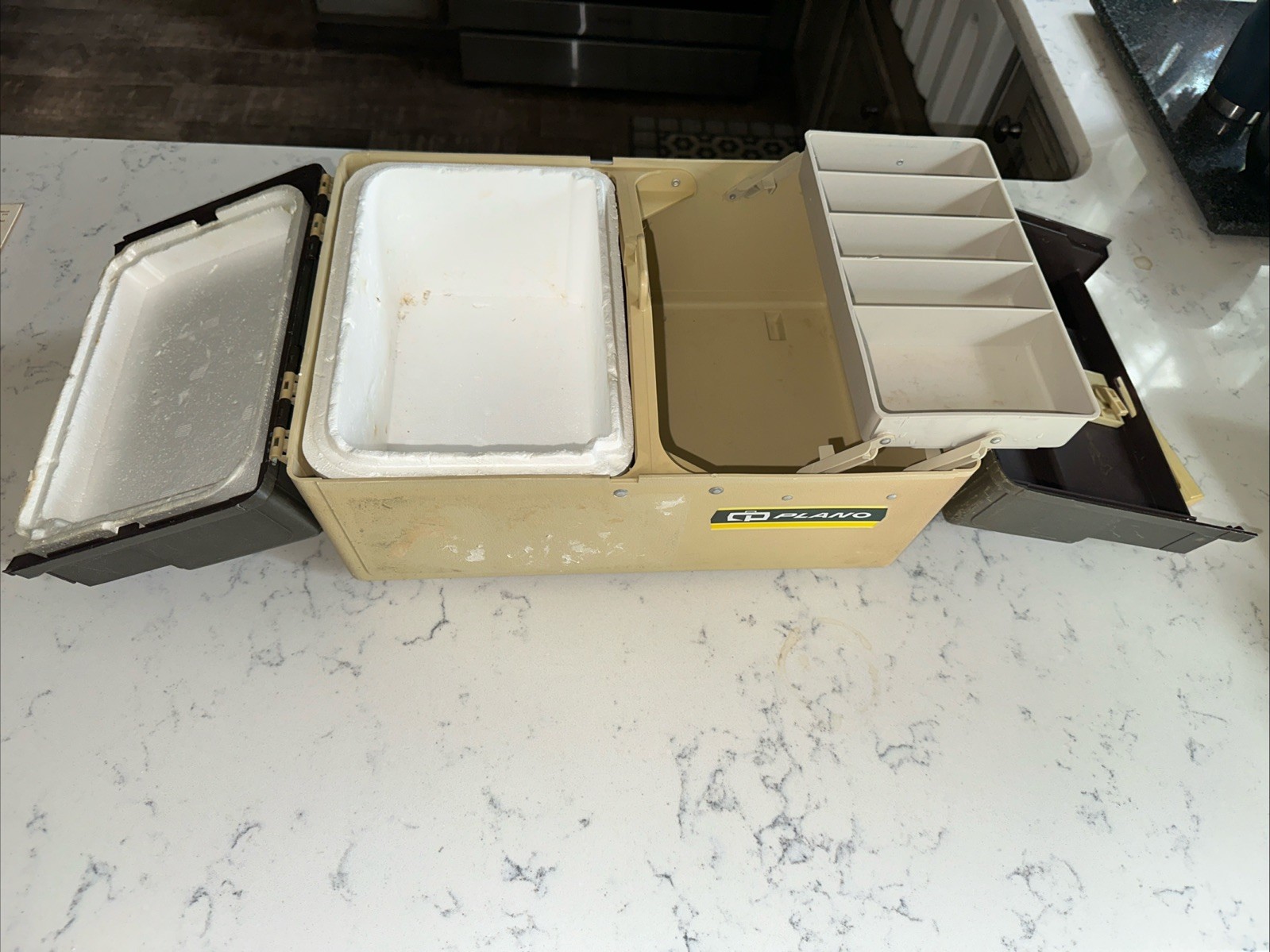 Vintage PLANO Sportster 757 Tackle Box w/ Cooler 1981 Rare Model Fishing Bait