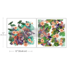 Siamese Splendor | 12" x 12" Maxi Decor Transfer | Redesign with Prima