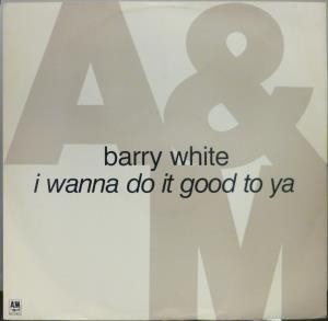 Barry White I Wanna Do It Good To Ya 12'' vinyl UK A&m 1990 monster remix b/w bw