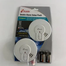 New Kidde Smoke Alarm Value 2 Pack Ionization Technology 85 Decimal Alert Noise