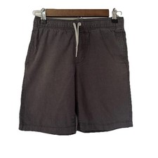 Old Navy Shorts Boys L 10-12 Gray Pull On Elastic Waist Drawstring Casual EUC