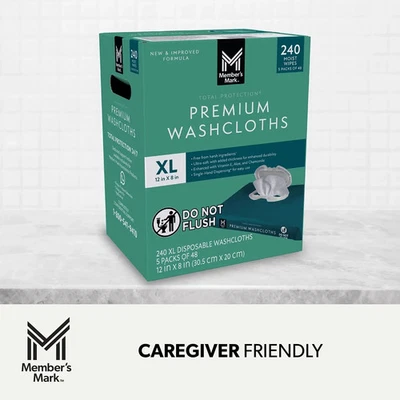 Member's Mark Adult Washcloths, 240 ct