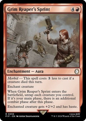Grim Reaper's Sprint 0058 MTG PIP Fallout Rare NP