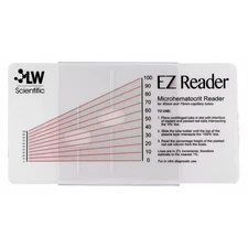 Lw Scientific Hematocrit Reader Card,7 1/2 in L ZCP-EZRD-HEM7 Lw Scientific