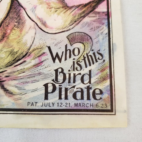 RARE Antique Advertising Trade Wind's Bakery Whitesboro NY Bird Pirate Ephemera - Picture 4 of 6