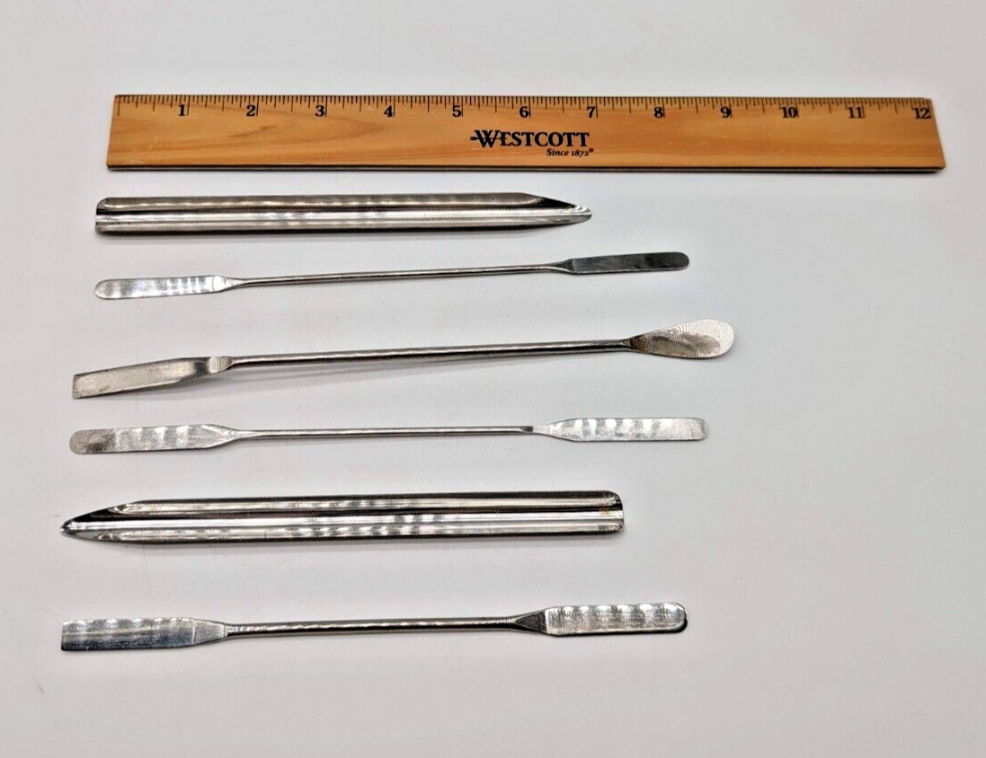 Lot6 Lab Weighing Spatulas Stainless Steel eBay