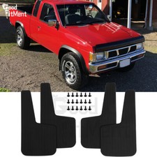For Nissan Big-m D21 Pickup Hardbody 4x Black Mud Flaps Bendable Splash Mudguard