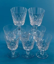 Vintage Full Set 8 STUART CRYSTAL GLENGARRY CAMBRIDGE  WINE GLASSES