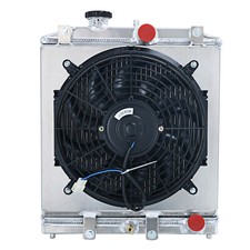 3 Row Aluminum Radiator Shroud Fan Fit 1992-2000 Honda Civic Del Sol Integra