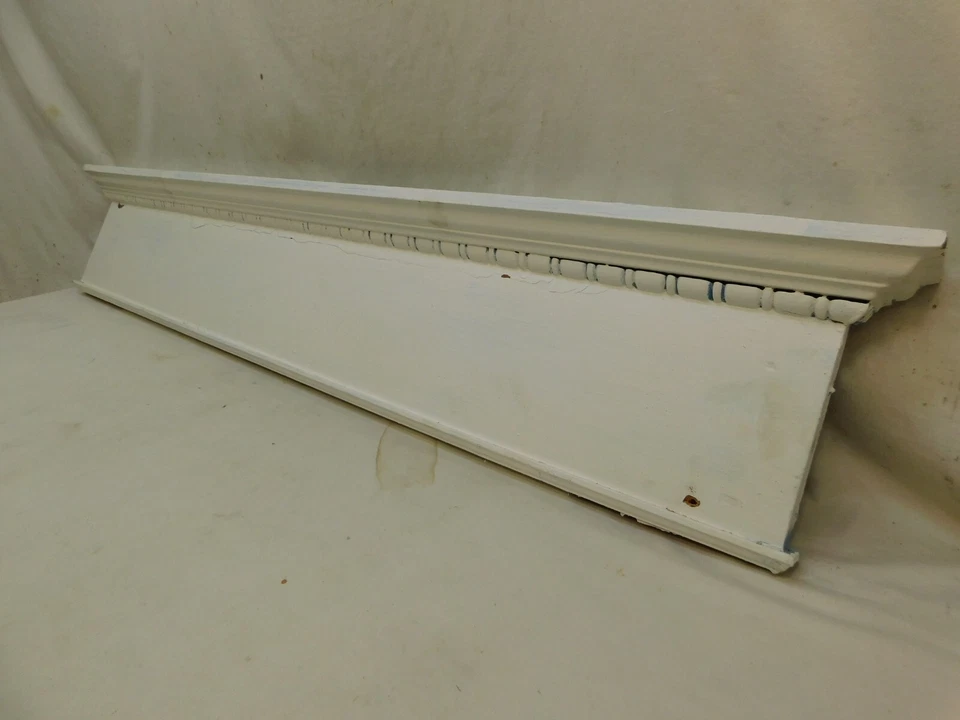 1890 年代白色门垫门楣头维多利亚风格绳子成型 Fir Ornate — 第 2/4 张图片