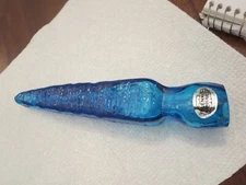 Blenko Turquoise Omnibus Stopper Garden Spear #2