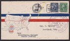 CAM 8 first flight cover from Los Angeles with Scott 565 14¢ American Indian — photo 1