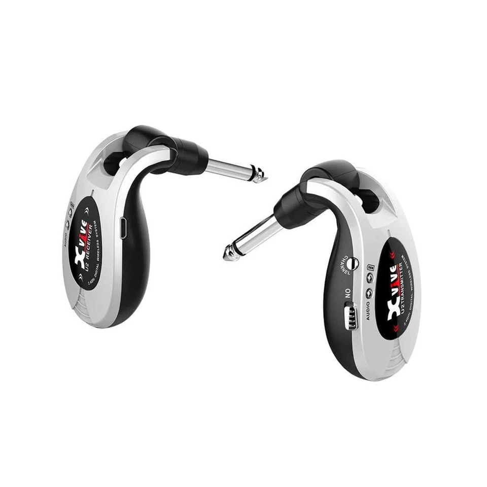 Xvive U2 SILVER Sistema JACK Wireless per Chitarra e Basso Ricaricabile 2.4GHz - Immagine 3 di 4