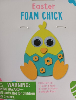 Easter Foam Chick Kit  Makes One 5 Inches Chick 