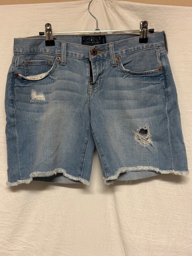 Lucky Brand Denim Shorts women distressed Size 00 or Size 24 Frayed Hem