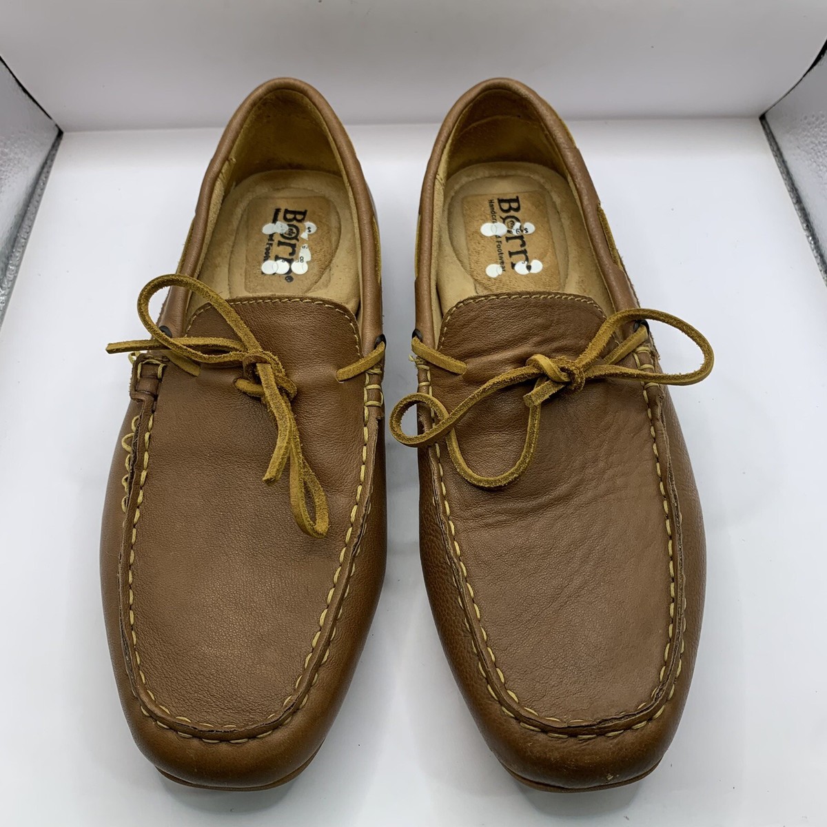 Born Eberhard Venetian Men\'s Leather Loafers 10.5 M Brown Moc Toe Driving Shoes Born Mens Eberhard Venetian Driving Loafers size 8 brown  main image 4