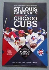 St Louis Cardinals vs Chicago Cubs London Series Programme 24th - 25th June 2023