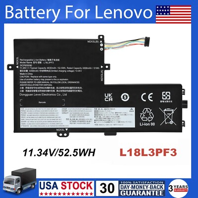 L18L3PF3 L18M3PF7 L18M3PF6 Battery For Lenovo Ideapad L18C3PF7 L18L3PF2 S340 US