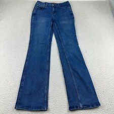 Rank 45 Jeans Womens 27x33 Bootcut Mid Rise Western Rodeo Denim Stretch Blue