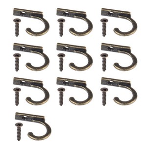 10 Stuck Haken Kleiderhaken Antik Klein Wandhaken Hook Mit Schraube | eBay