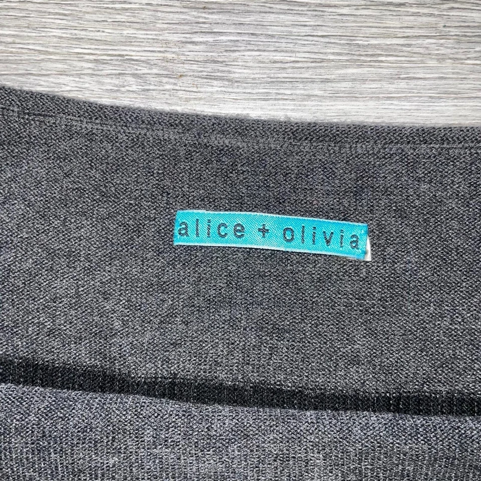 Alice + Olivia Mujer XS? Blusa túnica cuello redondo tejida sin mangas lana top lentejuelas Foto 3 de 4