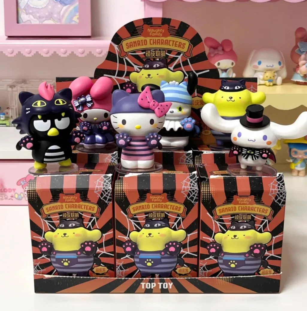 Toptoy Sanrio Kuromi 6pcs Blind Box Halloween Naughty Club Series May  Chaser