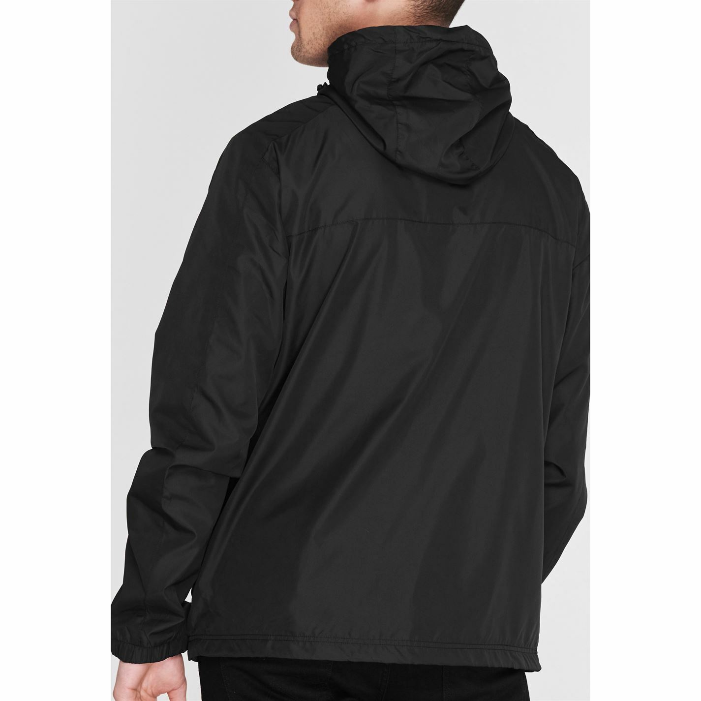 Everlast Shower Jacket Mens Gents Rain Coat Top Hooded Zip Zipped Mesh