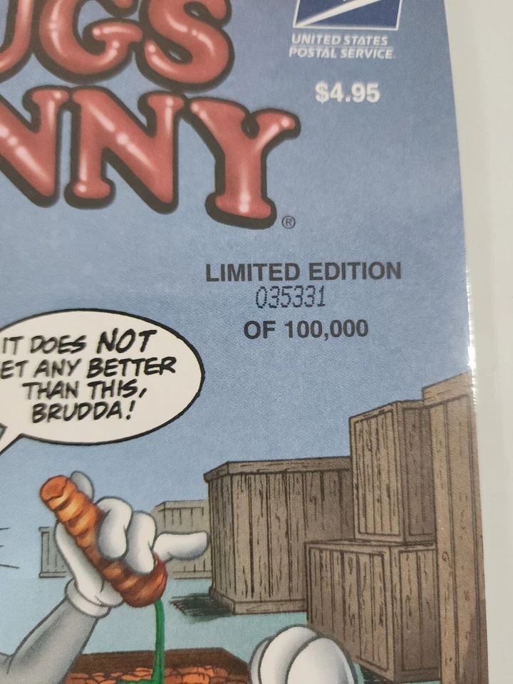 BUGS BUNNY EE. UU. 1997 CÓMIC EDICIÓN LIMITADA SELLADO PRIMER DÍA CANCELAR SELLO X2 Foto 4 de 4