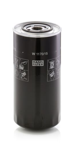 MANN-FILTER Ölfilter W 1170/15 Anschraubfilter für FIAT IVECO 1-12 UNF 260 600 - Afbeelding 1 van 1
