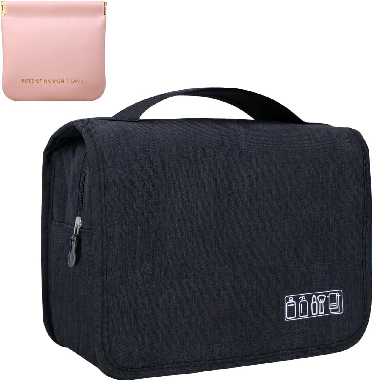 Spacious Hanging Toiletry Bag for Travel - Men & Women - Water-Resistant