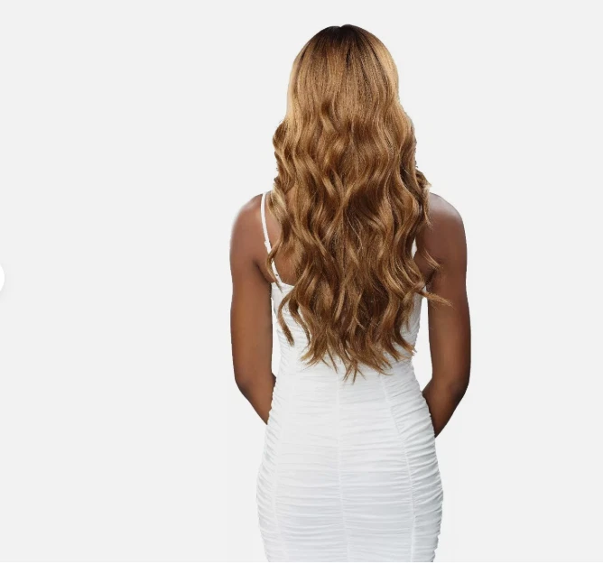 PELUCAS DELANTERAS SENSATIONNEL BUTTA ENCAJE - MEZCLA CABELLO HUMANO ONDA SIRENA 26 EXTRA ANCHO Foto 3 de 4