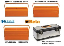BETA CASSETTA PORTATTREZZI IN LAMIERA VERNICIATA O INOX MODELLI CP17 - C18-19-20